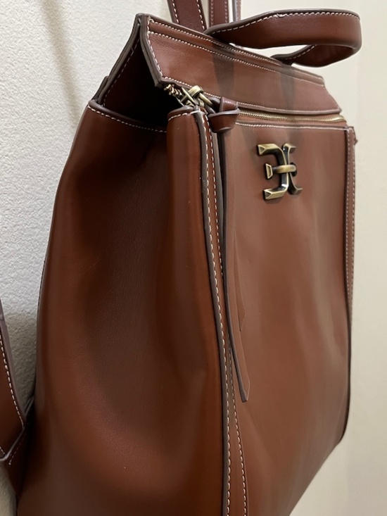NEW SAM EDELMAN TOP ZIP BACKPACK BROWN main image 9